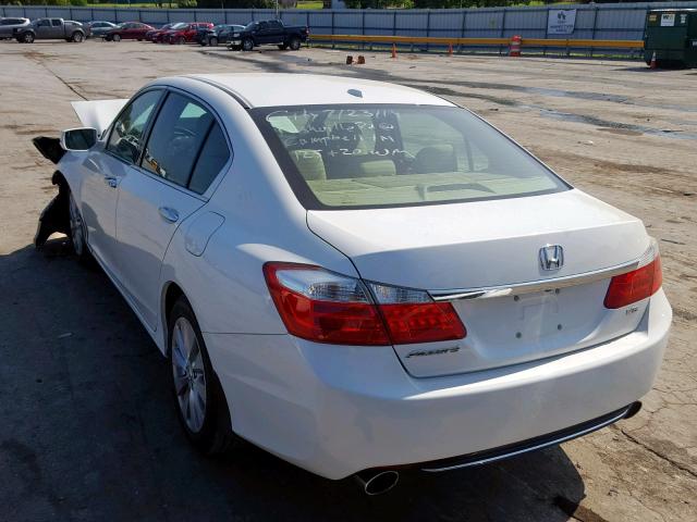 1HGCR3F83EA003916 - 2014 HONDA ACCORD EXL WHITE photo 3