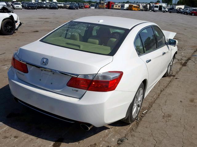 1HGCR3F83EA003916 - 2014 HONDA ACCORD EXL WHITE photo 4