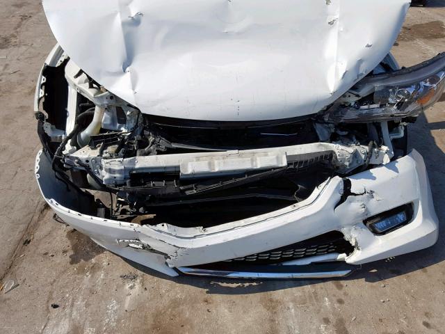 1HGCR3F83EA003916 - 2014 HONDA ACCORD EXL WHITE photo 9