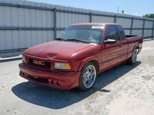 1GTCS19X3TK527018 - 1996 GMC SONOMA RED photo 2