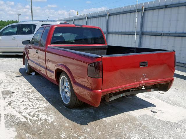 1GTCS19X3TK527018 - 1996 GMC SONOMA RED photo 3