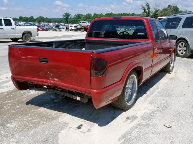 1GTCS19X3TK527018 - 1996 GMC SONOMA RED photo 4