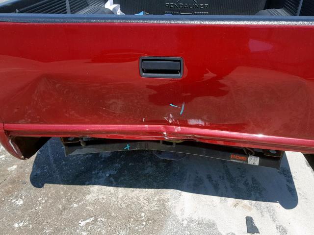 1GTCS19X3TK527018 - 1996 GMC SONOMA RED photo 9