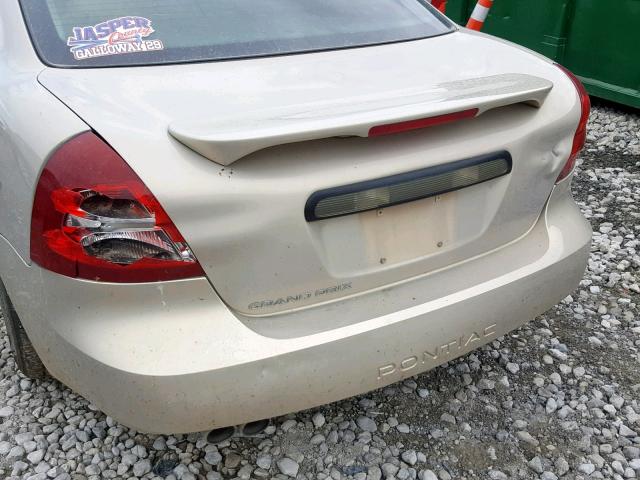 2G2WP582X81165129 - 2008 PONTIAC GRAND PRIX Թուխ լուսանկար 9