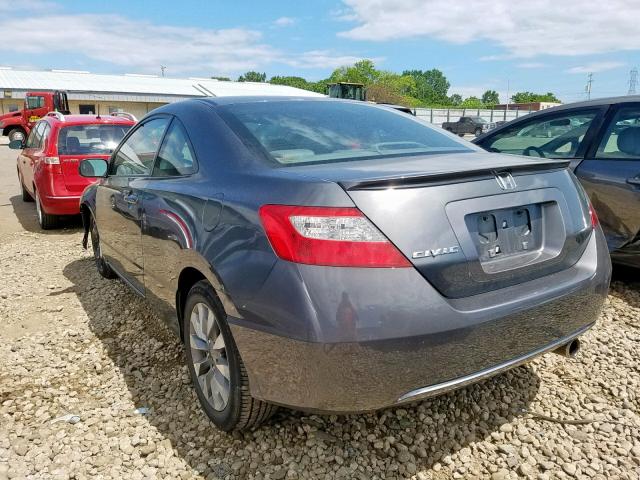 2HGFG12979H533044 - 2009 HONDA CIVIC EXL 灰色 照片 3
