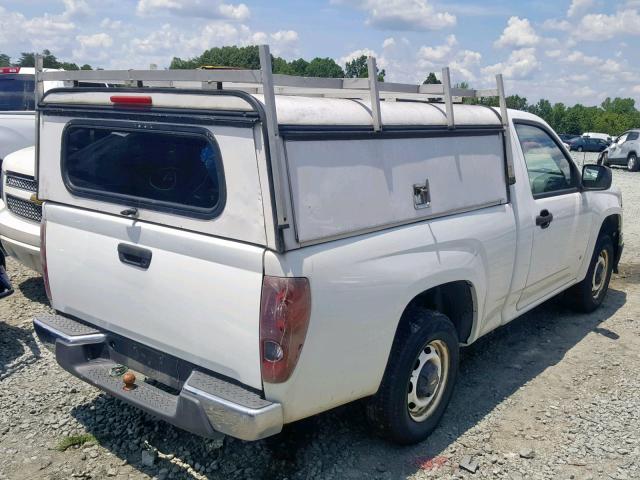 1GCCS148268281712 - 2006 CHEVROLET COLORADO WHITE photo 4