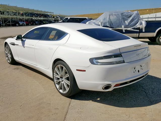 SCFHDDAJXBAF01436 - 2011 ASTON MARTIN RAPIDE WHITE photo 3