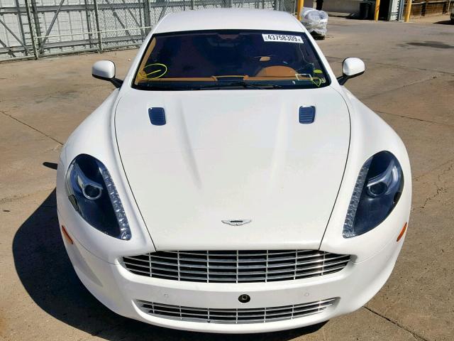 SCFHDDAJXBAF01436 - 2011 ASTON MARTIN RAPIDE WHITE photo 9