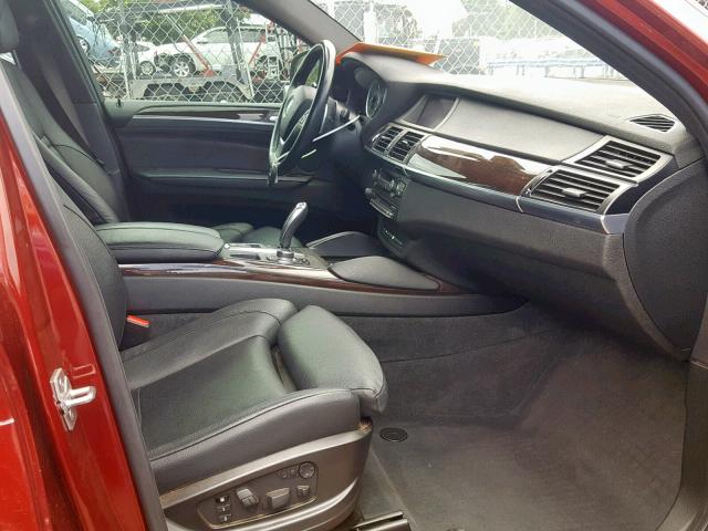5UXFG8C52CL590277 - 2012 BMW X6 XDRIVE5 BURGUNDY photo 5