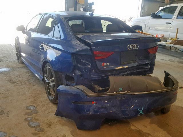 WAUFFGFF3F1058424 - 2015 AUDI S3 PRESTIG BLUE photo 3