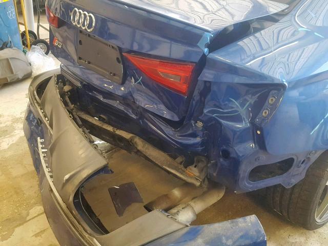 WAUFFGFF3F1058424 - 2015 AUDI S3 PRESTIG BLUE photo 9