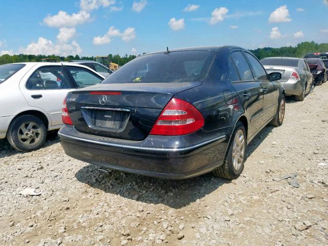 WDBUF56J56A819813 - 2006 MERCEDES-BENZ E 350 BLACK photo 4