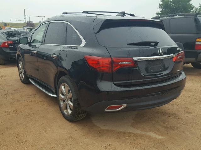 5FRYD4H84EB032921 - 2014 ACURA MDX ADVANC BLACK photo 3