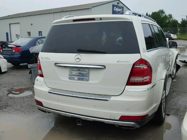 4JGBF8GE1AA587579 - 2010 MERCEDES-BENZ GL 550 4MA WHITE photo 4