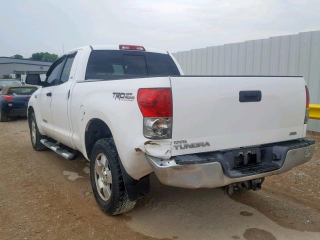 5TFRV54137X011228 - 2007 TOYOTA TUNDRA DOU WHITE photo 3