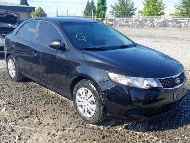 KNAFU4A24C5586227 - 2012 KIA FORTE EX BLACK photo 1