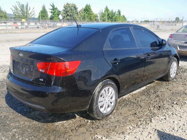 KNAFU4A24C5586227 - 2012 KIA FORTE EX BLACK photo 4