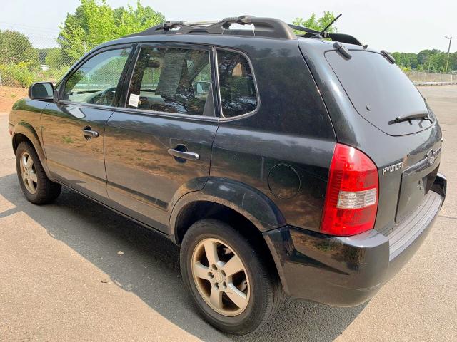 KM8JM12B26U424015 - 2006 HYUNDAI TUCSON GL BLACK photo 3