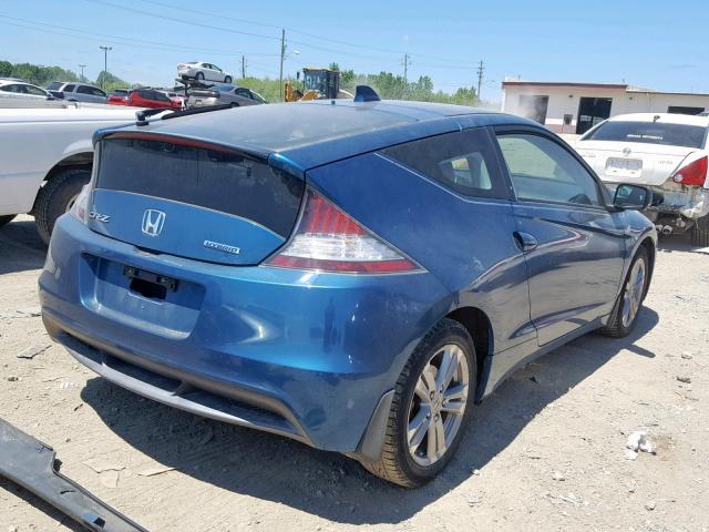 JHMZF1D45CS001340 - 2012 HONDA CR-Z BLUE photo 4