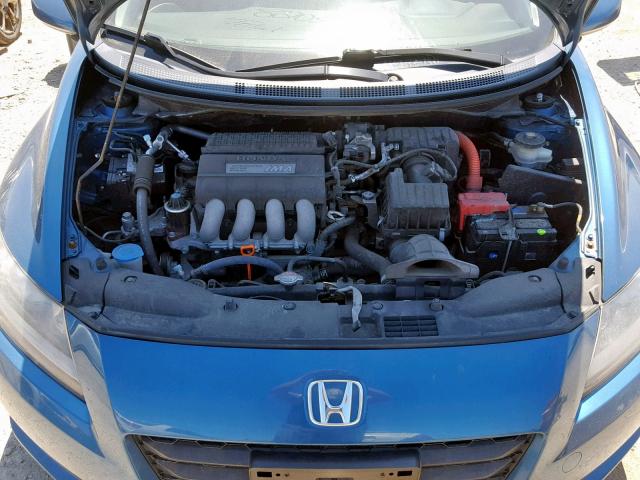 JHMZF1D45CS001340 - 2012 HONDA CR-Z BLUE photo 7