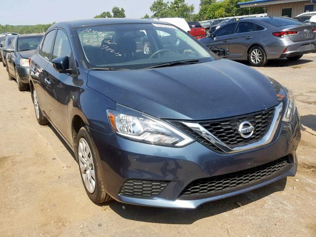 3N1AB7AP8GY319670 - 2016 NISSAN SENTRA S BLUE photo 1