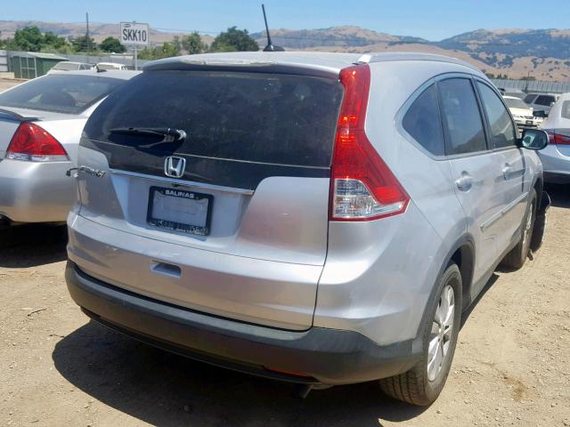 2HKRM3H79DH510032 - 2013 HONDA CR-V EXL SILVER photo 4