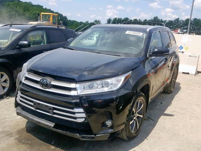 5TDJZRFH7JS542559 - 2018 TOYOTA HIGHLANDER BLACK photo 2