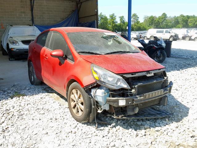 KNADN4A34G6569831 - 2016 KIA RIO EX BURGUNDY photo 1