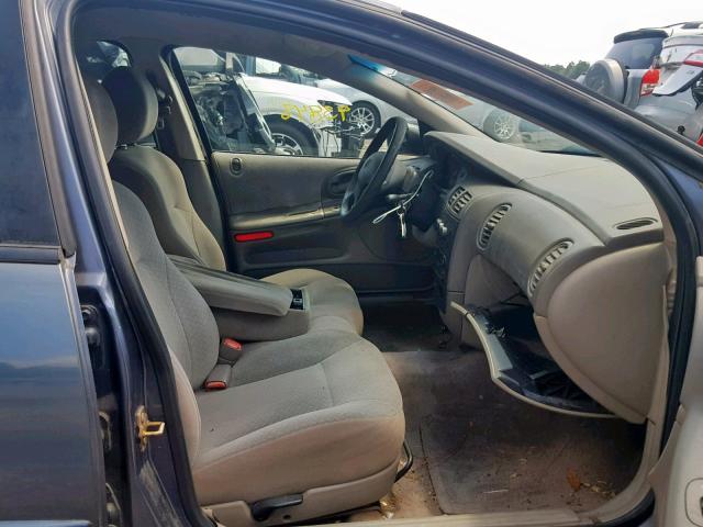 2B3HD46R81H647619 - 2001 DODGE INTREPID S Mavi foto 5