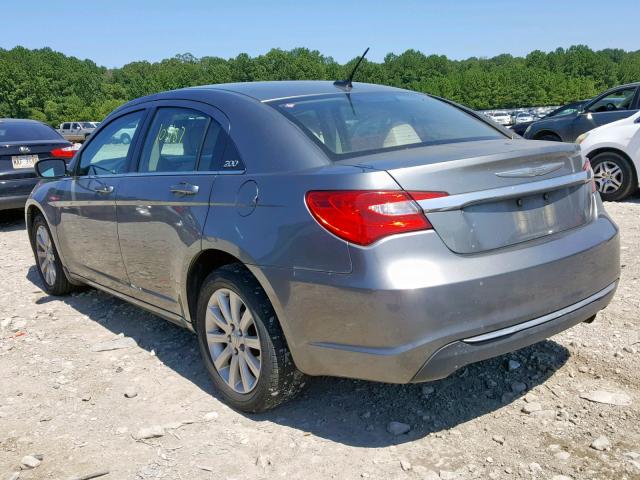 1C3CCBBB3CN123897 - 2012 CHRYSLER 200 TOURIN GRAY photo 3