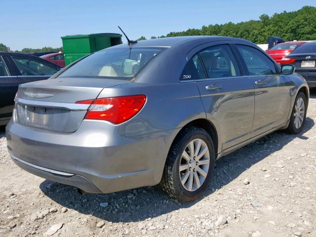 1C3CCBBB3CN123897 - 2012 CHRYSLER 200 TOURIN GRAY photo 4