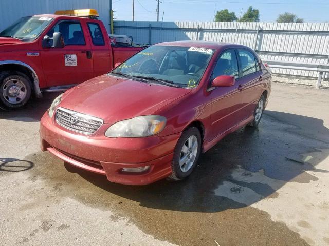 1NXBR32E47Z885259 - 2007 TOYOTA CORROLLA MAROON photo 2