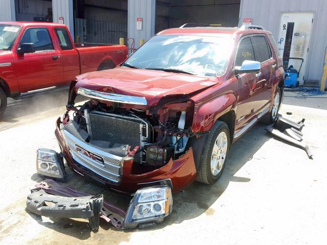 2GKFLVEK9G6309268 - 2016 GMC TERRAIN DE BURGUNDY photo 2