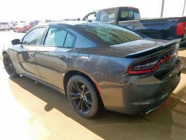 2C3CDXBG3JH272936 - 2018 DODGE CHARGER SX GRAY photo 3