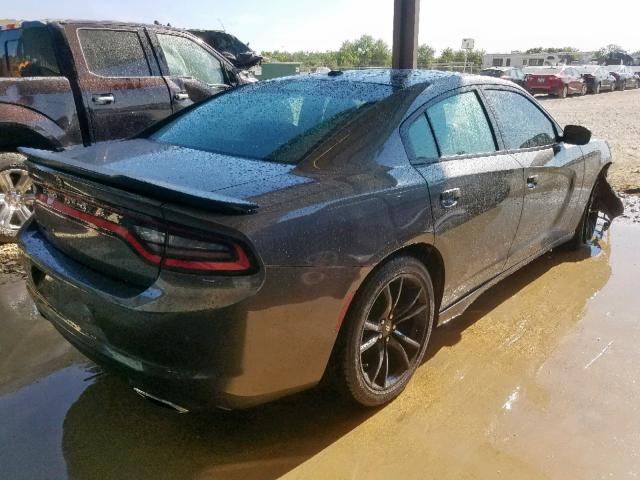 2C3CDXBG3JH272936 - 2018 DODGE CHARGER SX GRAY photo 4