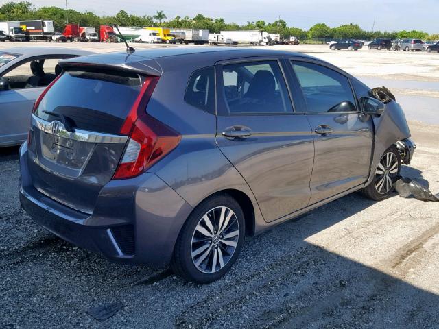 3HGGK5H81GM704197 - 2016 HONDA FIT EX GRAY photo 4