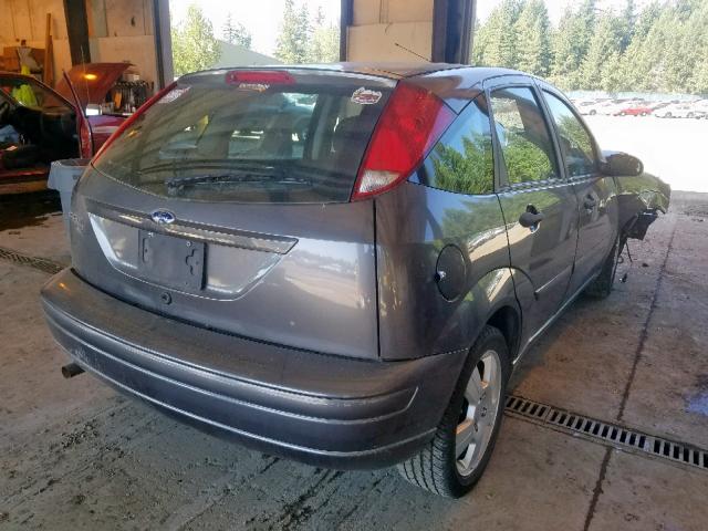 1FAHP37N97W346885 - 2007 FORD FOCUS ZX5 GRAY photo 4