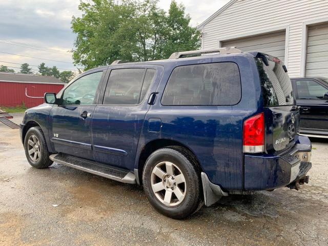 5N1AA08B56N741310 - 2006 NISSAN ARMADA SE BLUE photo 2