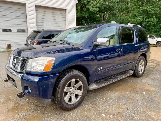 5N1AA08B56N741310 - 2006 NISSAN ARMADA SE BLUE photo 3