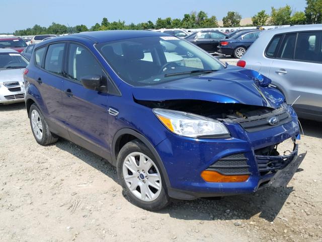 1FMCU0F72FUC25233 - 2015 FORD ESCAPE S BLUE photo 1