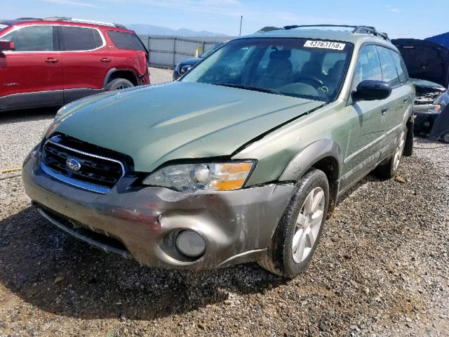 4S4BP61C667353032 - 2006 SUBARU LEGACY OUT GREEN photo 2