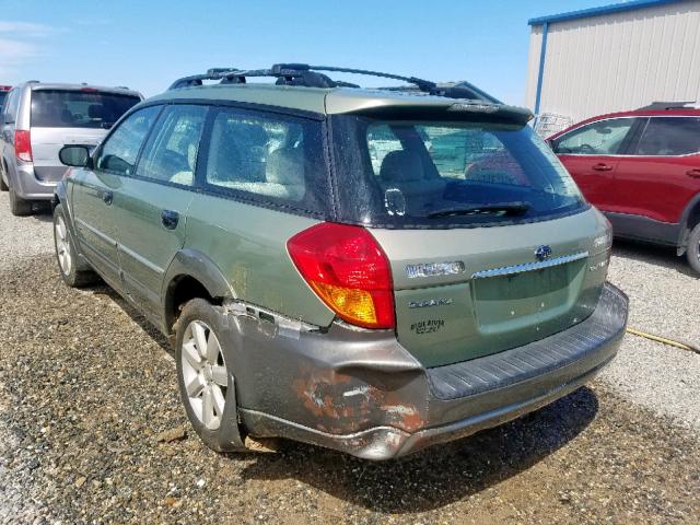 4S4BP61C667353032 - 2006 SUBARU LEGACY OUT GREEN photo 3