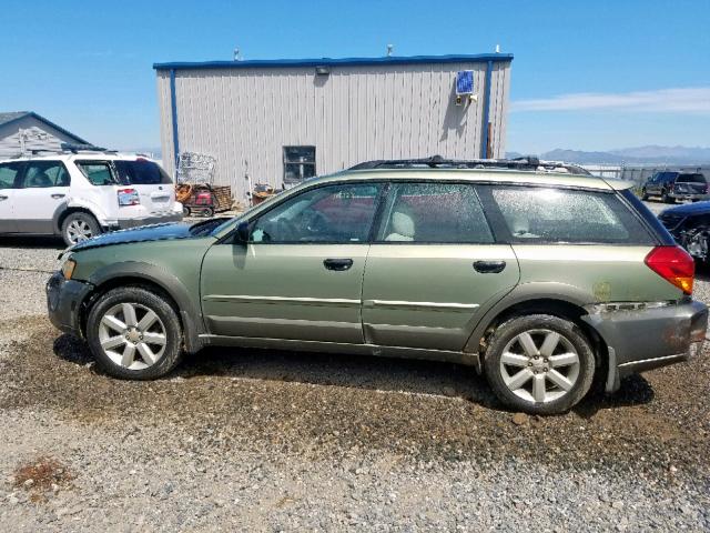 4S4BP61C667353032 - 2006 SUBARU LEGACY OUT GREEN photo 9