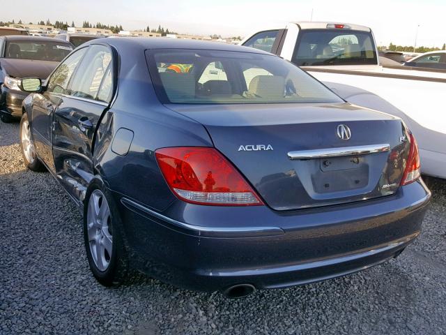 JH4KB16667C004789 - 2007 ACURA RL GRAY photo 3