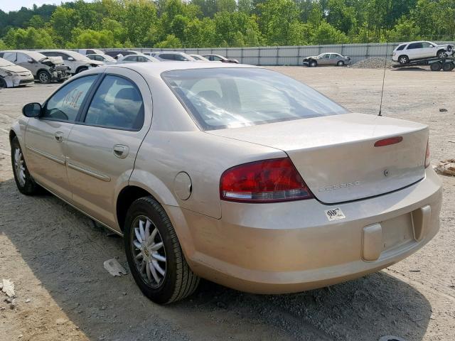 1C3EL56U91N532909 - 2001 CHRYSLER SEBRING LX GOLD photo 3