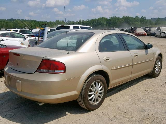 1C3EL56U91N532909 - 2001 CHRYSLER SEBRING LX GOLD photo 4