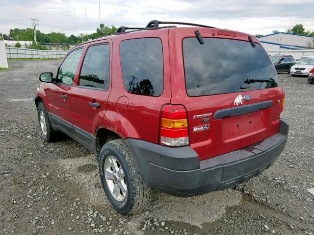 1FMYU93196KC72068 - 2006 FORD ESCAPE XLT RED photo 3