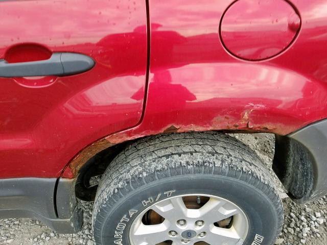 1FMYU93196KC72068 - 2006 FORD ESCAPE XLT RED photo 9