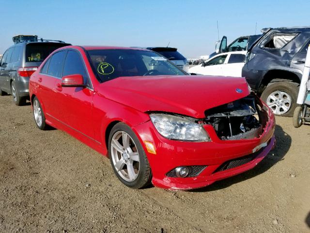 WDDGF8BB1AF474618 - 2010 MERCEDES-BENZ C 300 4MAT RED photo 1