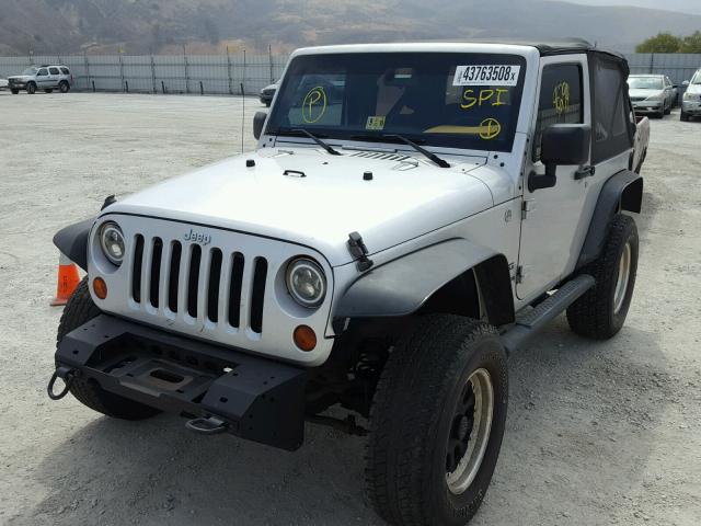 1J4AA2D13BL504876 - 2011 JEEP WRANGLER S SILVER photo 2